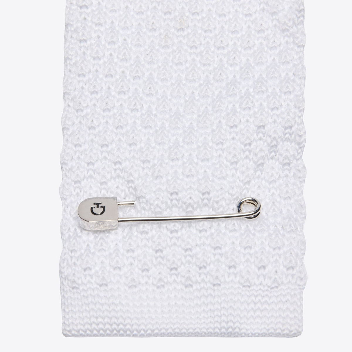 Cavalleria Toscana Knitted Tie - White