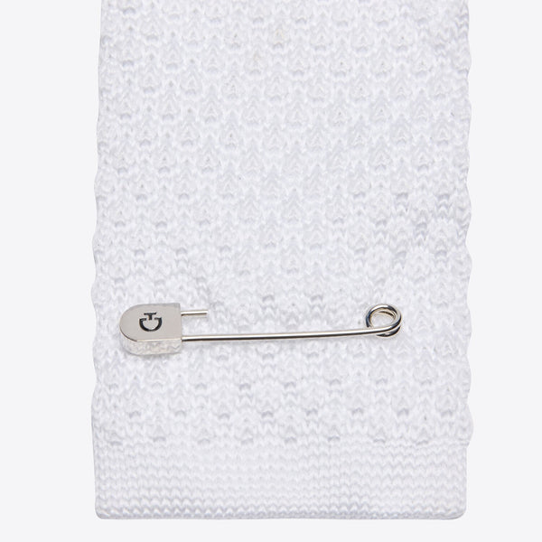 Cavalleria Toscana Knitted Tie - White