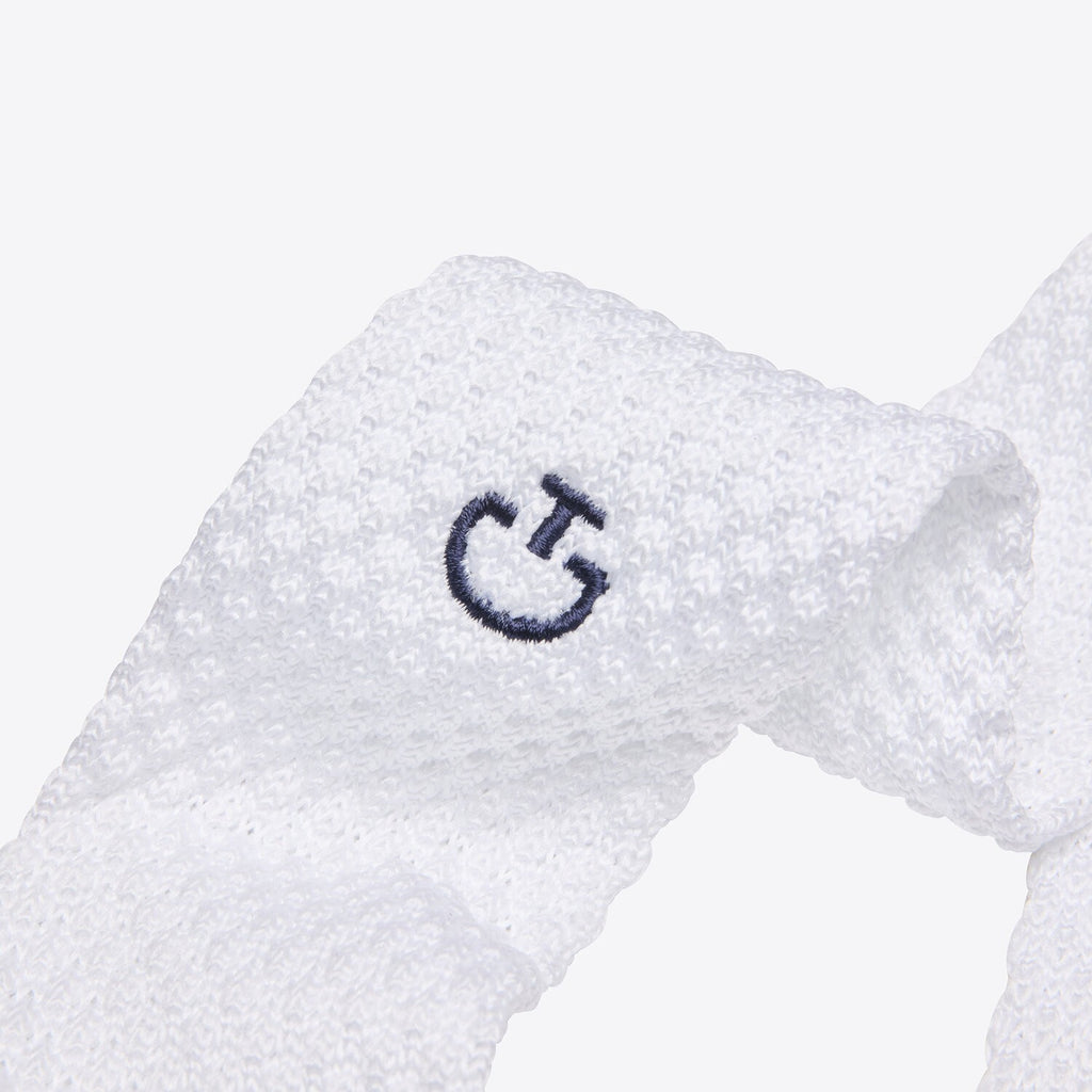 Cavalleria Toscana Knitted Tie - White
