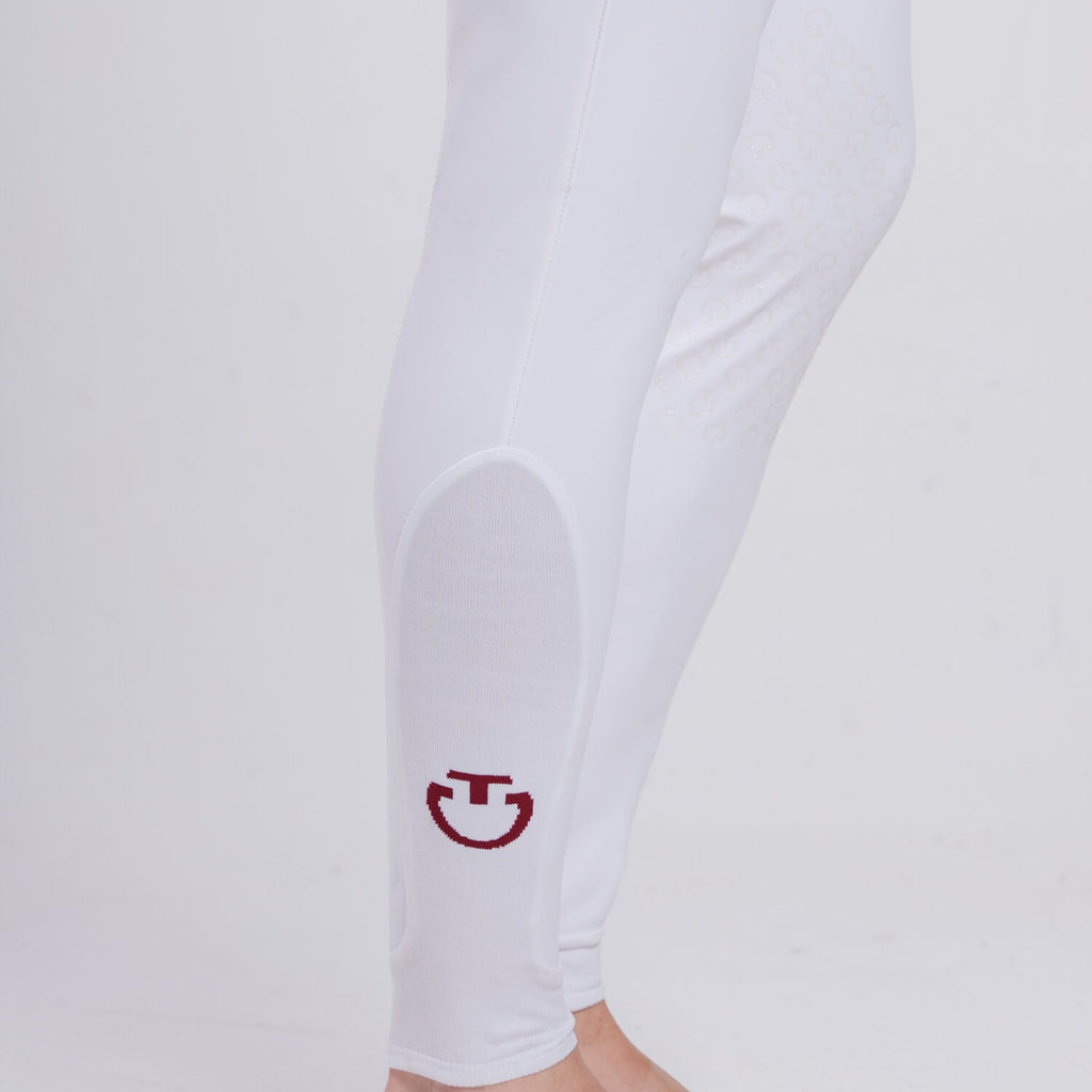 Cavalleria Toscana Men's Knee Grip Breeches - White