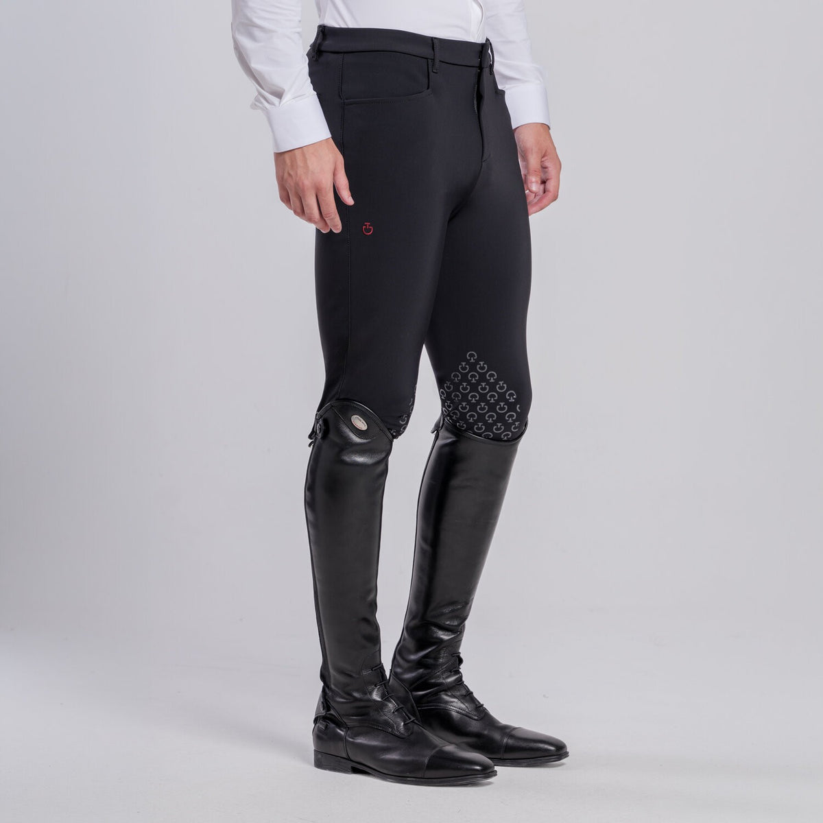Cavalleria Toscana Men's Knee Grip Breeches - Black