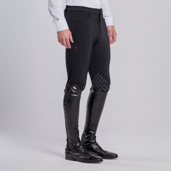Cavalleria Toscana Men's Knee Grip Breeches - Black