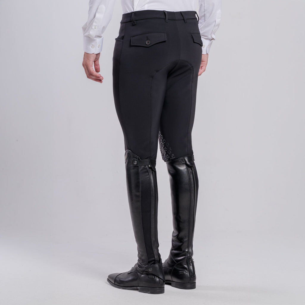 Cavalleria Toscana Men's Knee Grip Breeches - Black