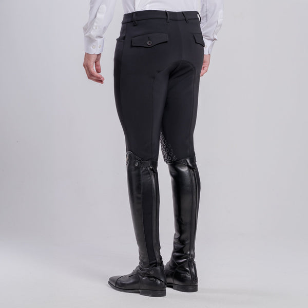 Cavalleria Toscana Men's Knee Grip Breeches - Black