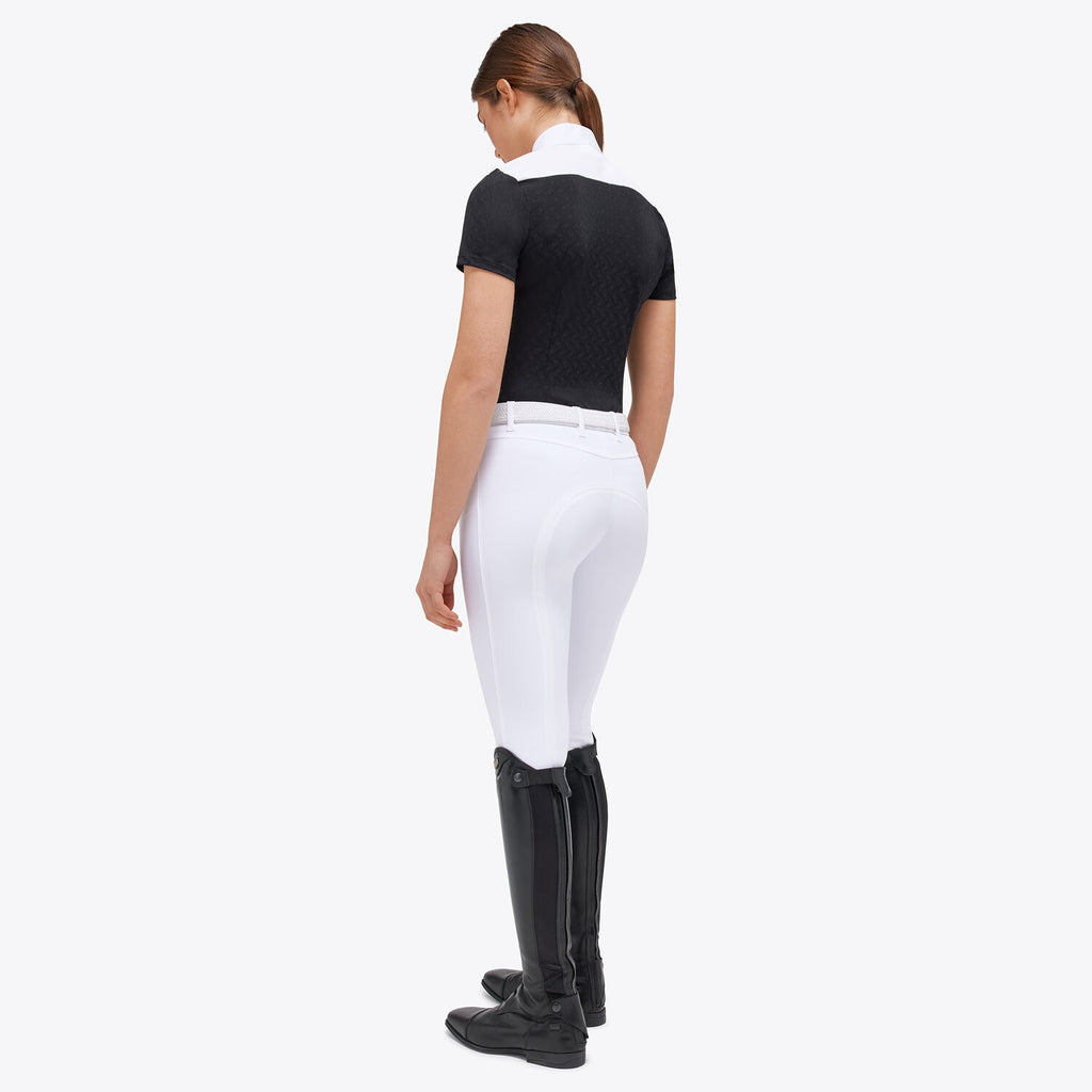 Cavalleria Toscana Women's Competition Shirt - White/Black