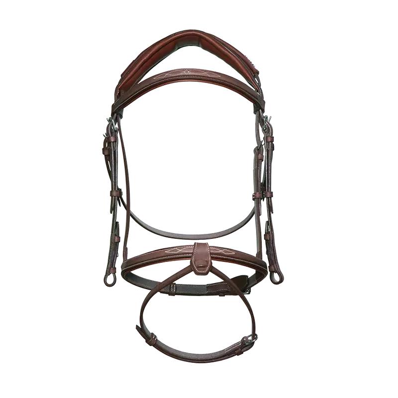 CWD Anatomic French Noseband Bridle with Fancy Stitching