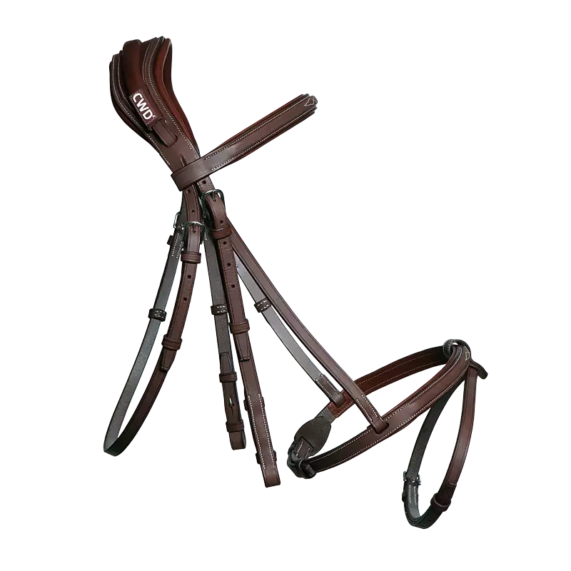 CWD Anatomic French Noseband Bridle with Fancy Stitching