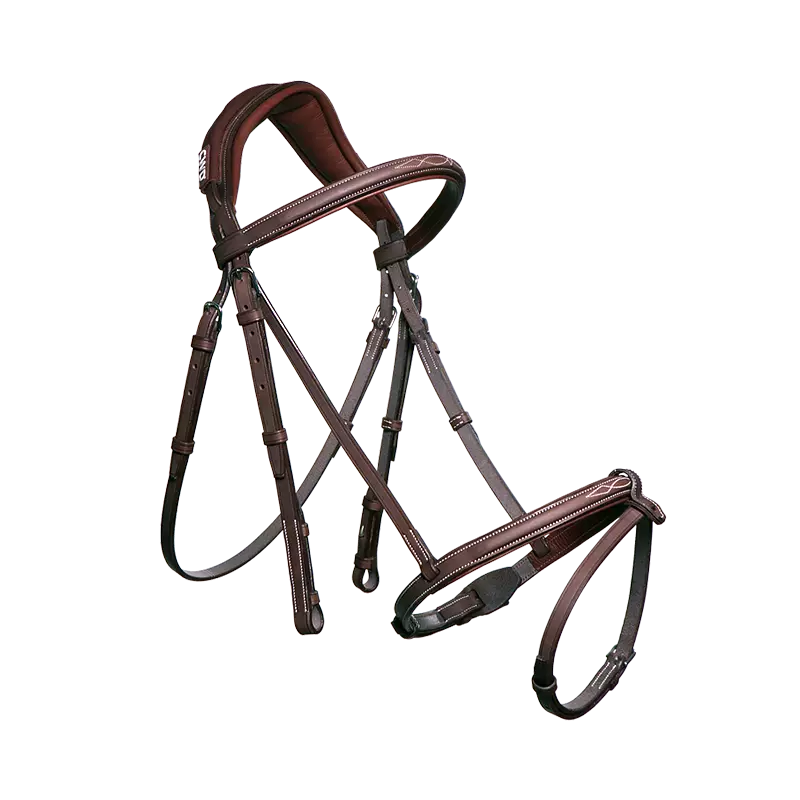 CWD Anatomic French Noseband Bridle with Fancy Stitching
