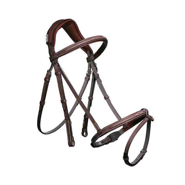CWD Anatomic French Noseband Bridle with Fancy Stitching