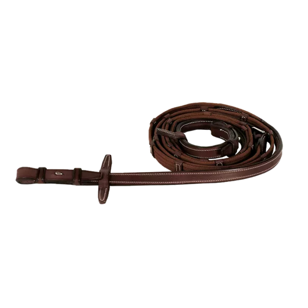 CWD Raised Web Reins with Fancy Stitching