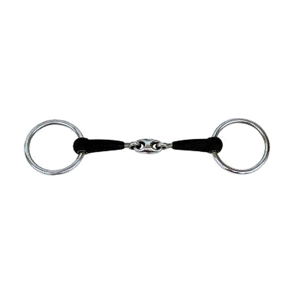 HOMER Double Jointed Rubber Mouth Snaffle Bit