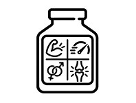 Muscle support performance breeding bone support icon