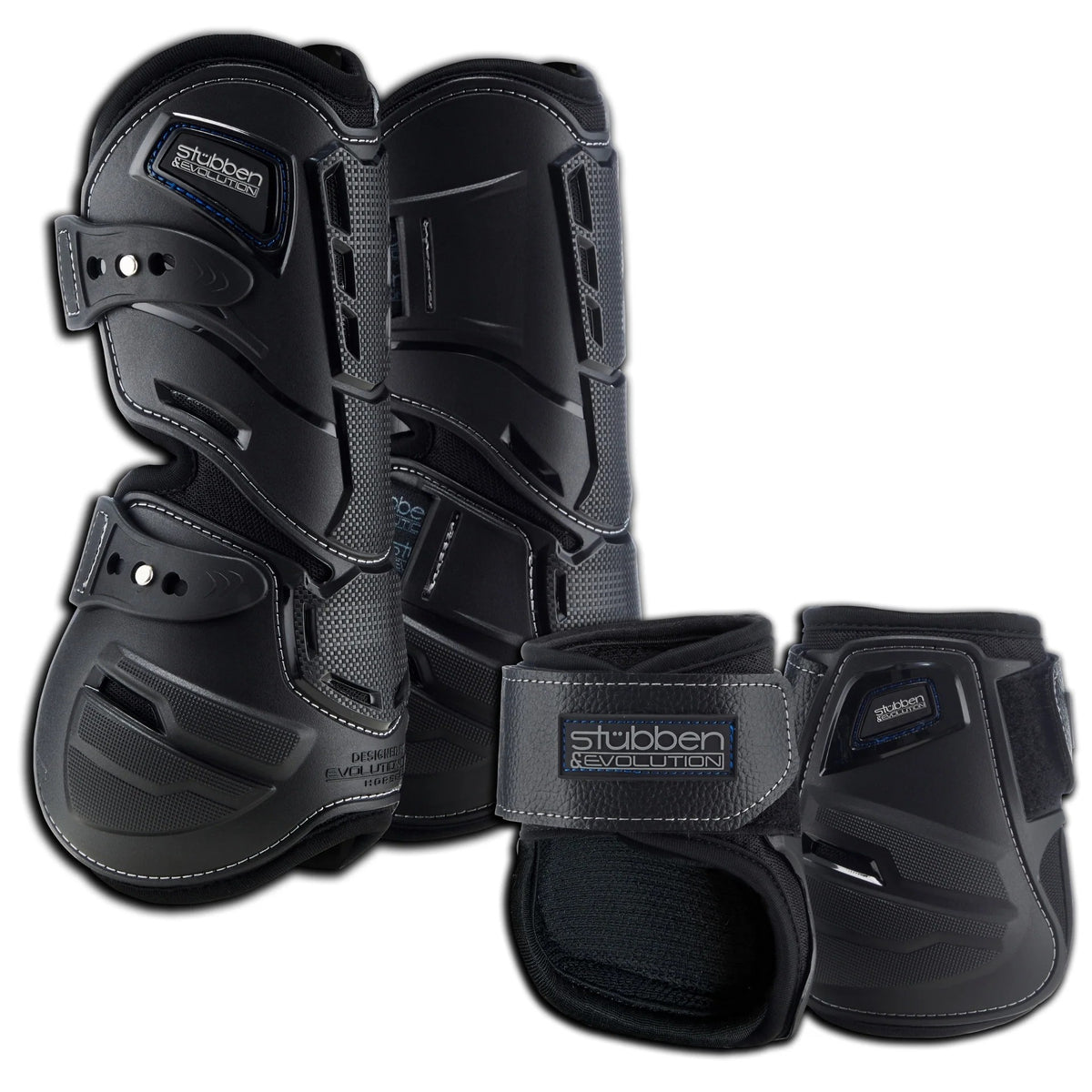 Stübben Hybrid Jumping & Fetlock Boots Set - black