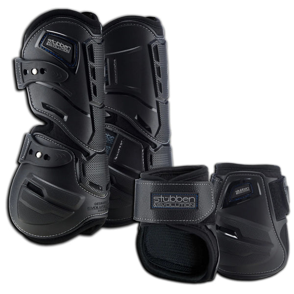 Stübben Hybrid Jumping & Fetlock Boots Set - black