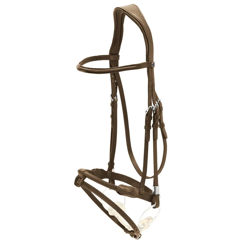 Stübben Sligo Slide&Lock Bridle - ebony/ebony rope noseband covered with leather